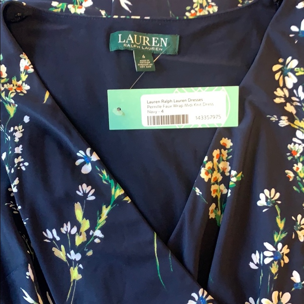 Lauren Ralph Lauren Floral Wrap Midi Dress